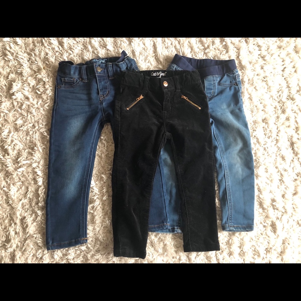 Cat and jack pants bundle -3T
